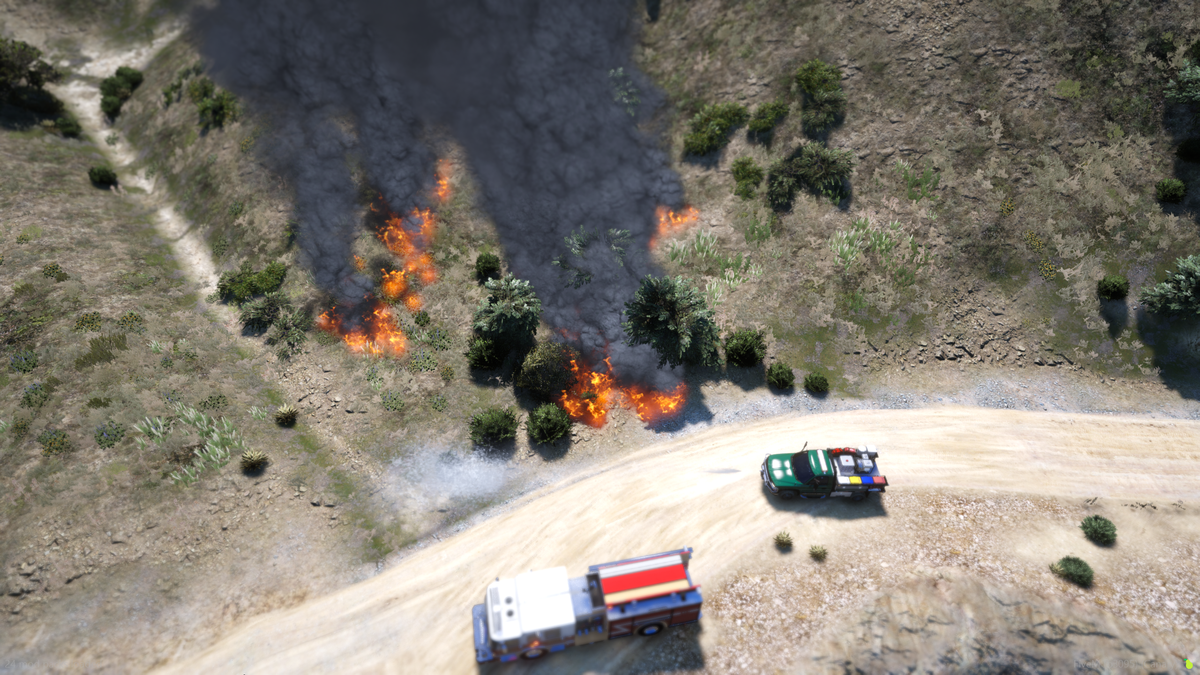 Fire Breaks Out at Quartz Quarry, Escalates Into Large Brush Fire Near Senora Way